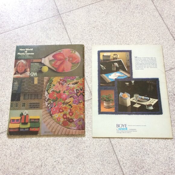 Plastic Canvas Craft Stitchery Books Bundle of 2 - Picture 2 of 13